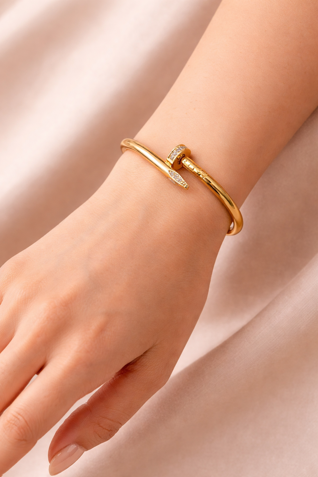 Classic Nail Bangle Bracelet