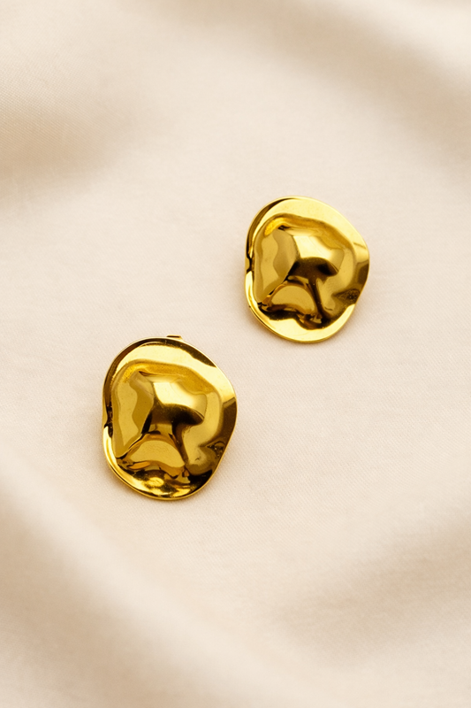 Organic Shape Stud Earrings