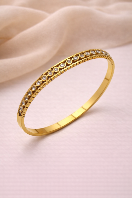 Halo Shine Bangle Bracelet