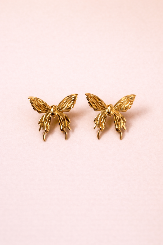 Butterfly Wing Stud Earrings