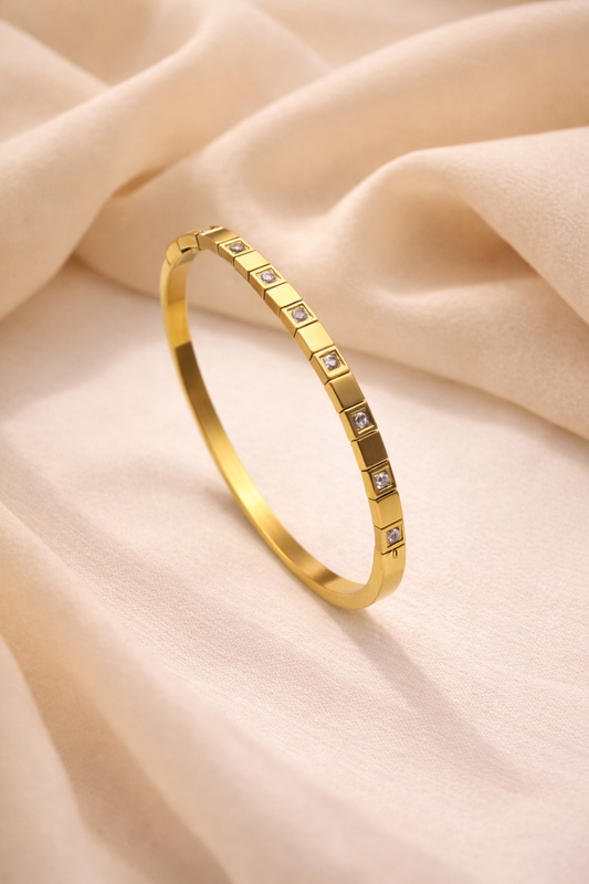 Pixel Glow Bangle Bracelet