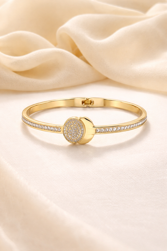 Halo Stone Bangle Bracelet(S)