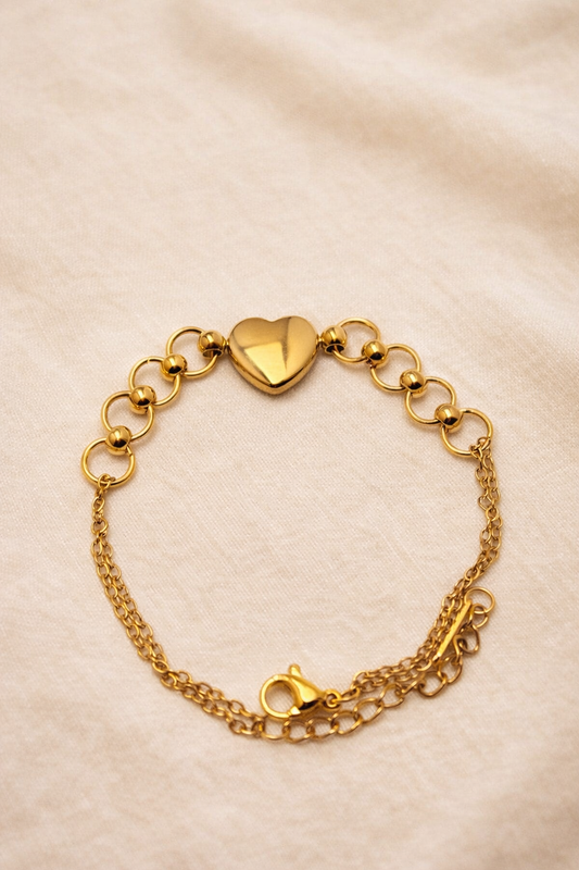 Heart Charm Bracelet