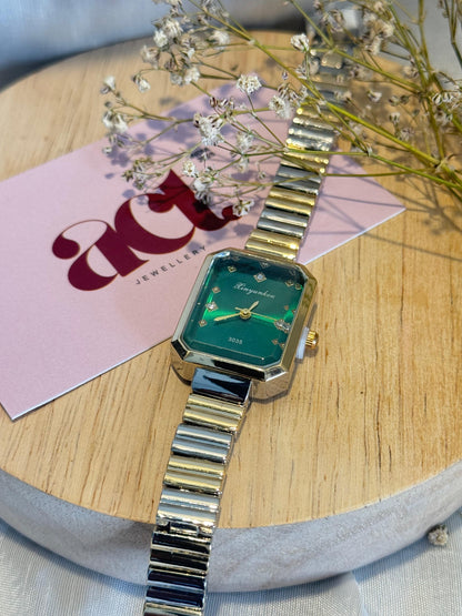 Emerald Dial Statement Watch